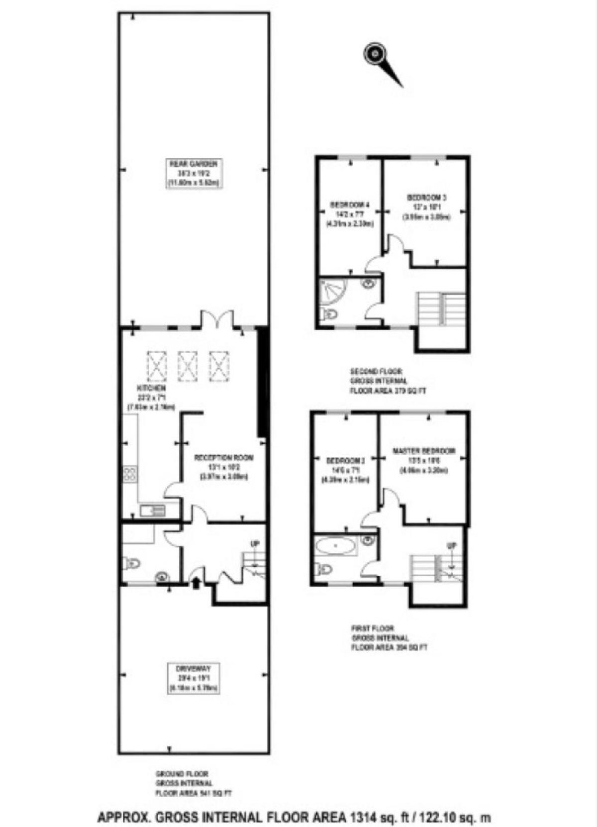 Lovely 4 Bedroom Flat With Ample Garden In Brondesbury, Kilburn Londres